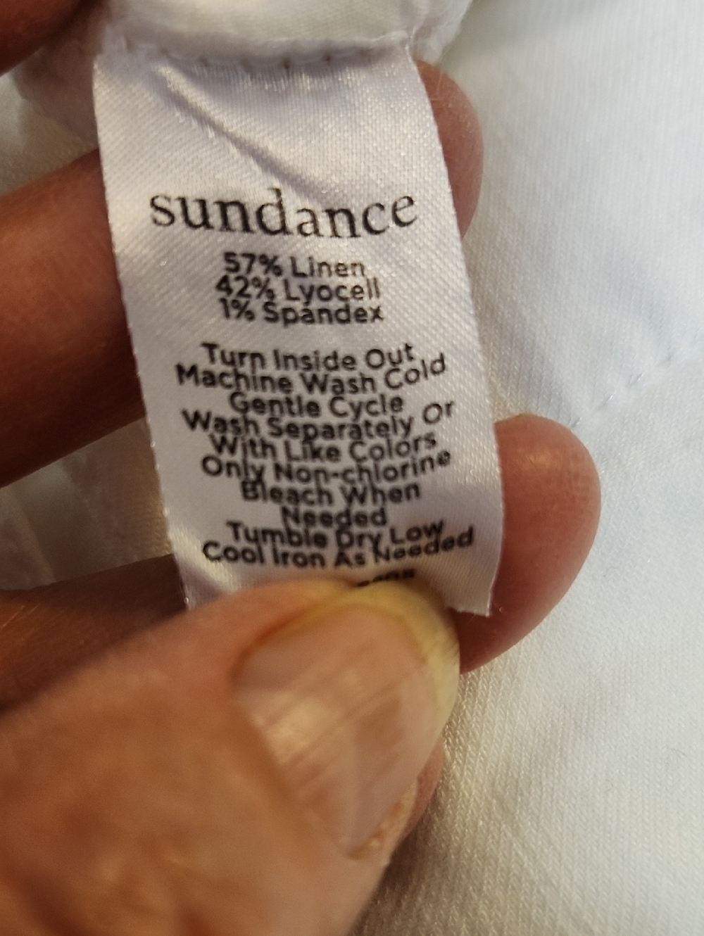 Sundance Linen Cargo Shorts White Sz 14 - Picture 8 of 8